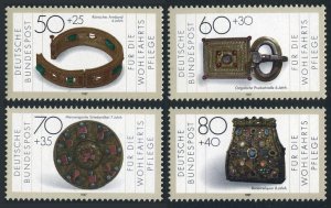 Germany B658-B661, MNH. Michel 1333-1336. Gold and silver artifacts, 1987.