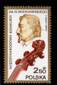 Poland Scott 2482 MNH** Violinist stamp