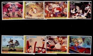 Gambia 1293-1300 MNH Disney, Music, The band concert