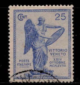 ITALY Scott 139 Used 1921 Winged Victory stamp