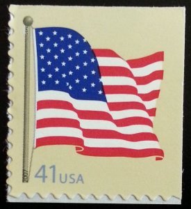 2007 41c American Flag, Booklet Single Scott 4191 Mint F/VF NH