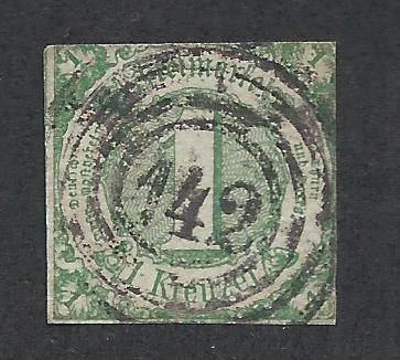 GERMAN STATES - THURN AND TAXIS SC# 47 AVF U 1859