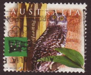 Australia 1996 Sc#1525, SG#1623 10c Powerful Owl, Wildlife USED.