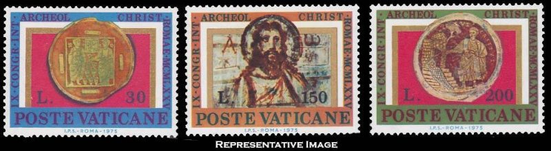 Vatican City Scott 579-581 Mint never hinged.