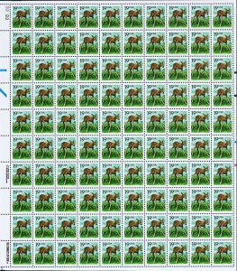 Fawn Sheet of One Hundred 19 Cent Postage Stamps Scott 2479