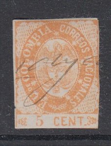 COLOMBIA, Scott 37, used (small thin)