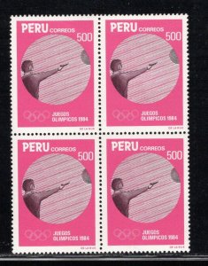 PERU SC# 821 BK/4 FVF/MNH