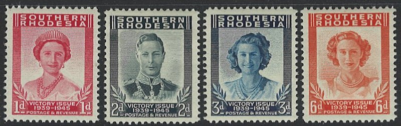 Southern Rhodesia Scott 67-70 MNH! 