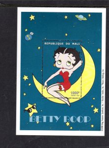 MALI 2000 BETTY BOOP MINT VF NH O.G S/S (5MA)