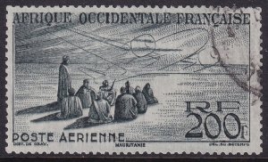 French West Africa 1947 Sc C14 air post used