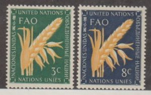 United Nations Scott #23-24 Stamps - Mint NH Set