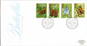 Great Britain, Worldwide First Day Cover, Butterflies