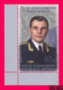 ABKHAZIA 2019 Space Famous People First Cosmonaut Astronaut Yuri Gagarin 1v MNH