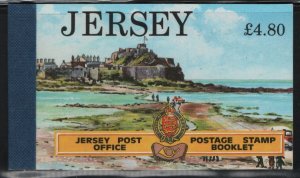 Jersey 1991 Booklet  Sc 481a 5p Portelet Bay, Sc 488a 15p Rozel Harbour, Sc 4...