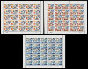 New Caledonia Olympic Games 3 Sheets of 25v each 2008 MNH SG#1449 MI#1466-1468