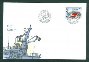 Aland. FDC 1998. Ships, Passenger Ferry . Sc.# 145