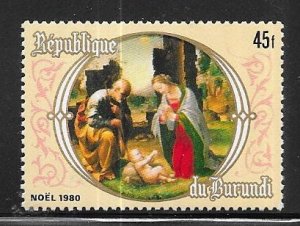 Burundi #582 45fr  Christmas  (MNH) CV $9.00