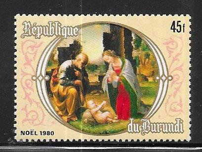 Burundi #582 45fr  Christmas  (MNH) CV $9.00