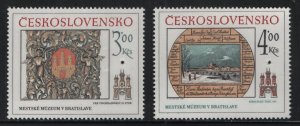 CZECHOSLOVAKIA, 2514-2515, MNH, 1984, Bratislava type