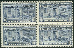 US #E12 10¢ gray violet, Block of 4, og, LH, fresh and F/VF, Scott $180.00