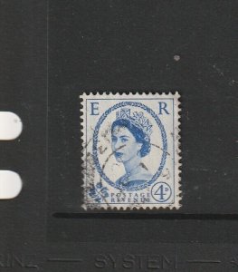 GB 1958 2nd Graphite 4d Used, Good Perfs SG 593 