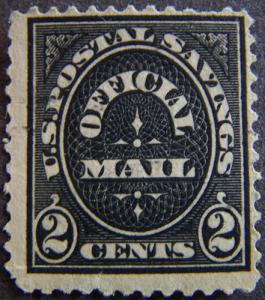 #O125 Unused, Full OG, Small Hinge Remnant, Scott's $55