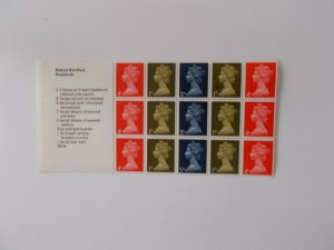 GB QEII SG 724n Se-tenant Pane ex-ZP1a Stamps for Cooks Prestige Booklet U/M