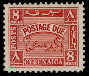 BOIC - CYRENAICA GVI SG D151, 8m scarlet, LH MINT. Cat £60.