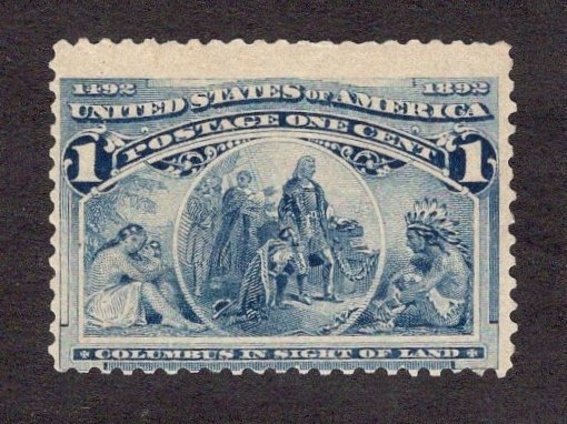 US #230 One Cent Columbian AVF/NG ~jm-1551