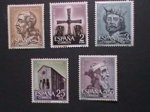 ​SPAIN-1961-120TH ANNIVERSALY-FOUNDING OF OVIEDO ,CAPITAL OF AUSTURIA MNH VF