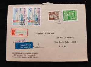 C) 1964. HUNGARY. AIRMAIL ENVELOPE SENT TO USA. 2ND CHOICE