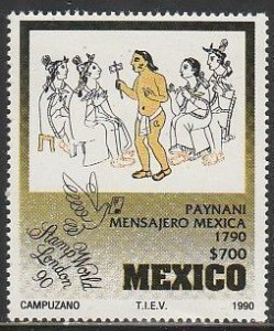 MEXICO 1645, LONDON'90 PHILATELIC EXPOSITION. MINT, NH. VF.