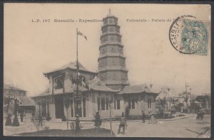 France Sc 113 on 1906 Marseille-Exposition Coloniale PPC