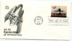 3262 $11.75 Express mail, 1998, Space Shuttle ArtCraft FDC