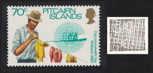 Pitcairn Fisherman Watermark Variety RAR 1983 MNH SG#236w