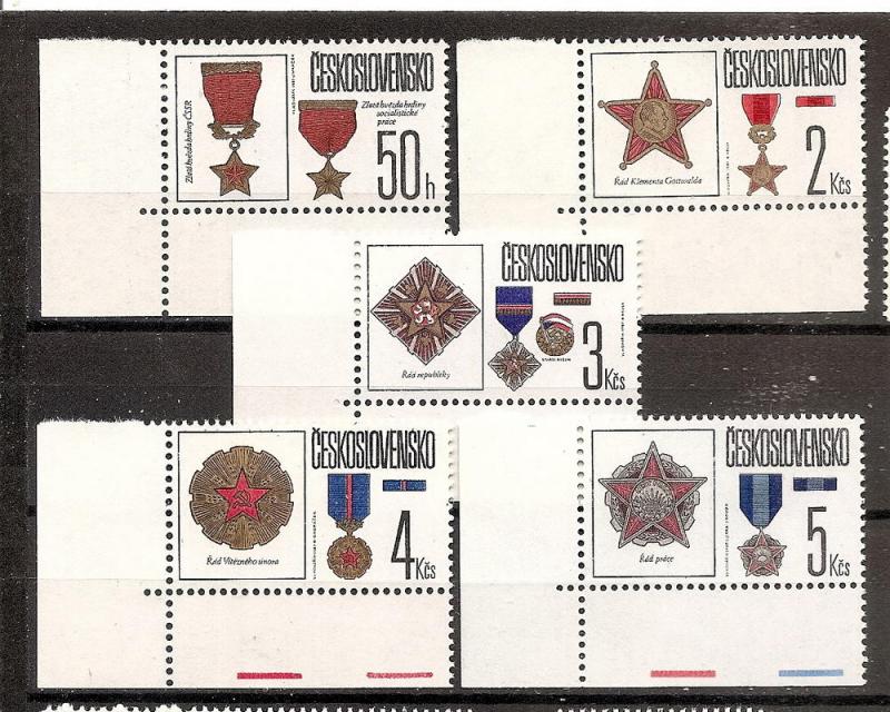 Czechoslovakia 2642-46 MNH 1987 State Decorations