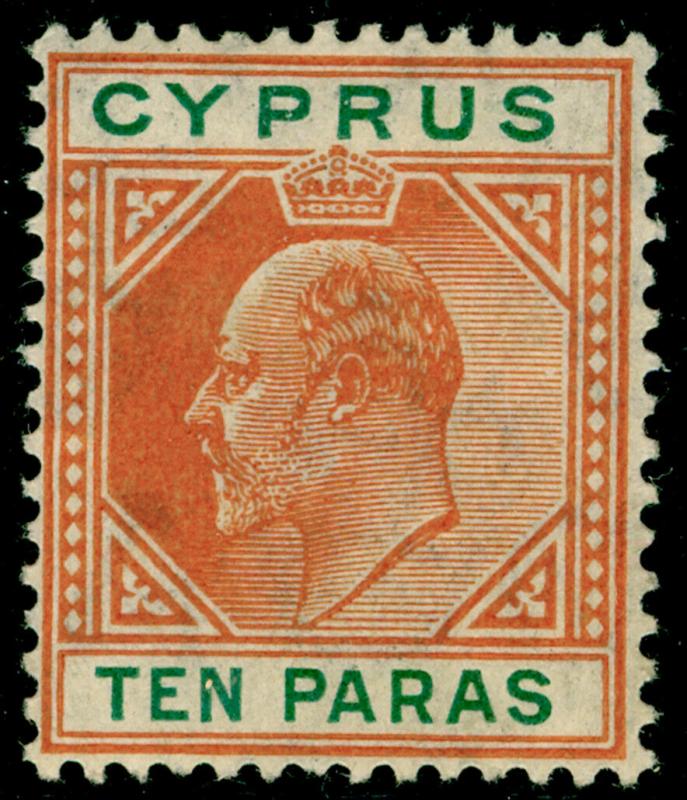 CYPRUS SG61, 1opa orange & green, M MINT.