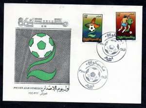1986 - Algeria - Football World Cup Fifa - Mexico 1986- Soccer - FDC 