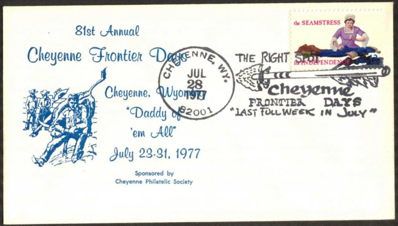 USA 1977 Sc.Nr. 1106 Cheyenne Frontier Days Special Canceled