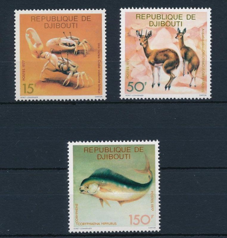 [29828] Djibouti 1977 Animals Fauna Crab Antilope Fish MNH