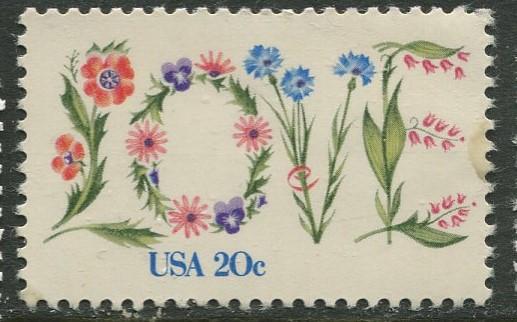 USA - Scott 1951 - Love Issue - 1981-MLH - Single 20c Stamp