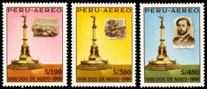 Peru 1966 Scott #C200-C202 Mint Never Hinged