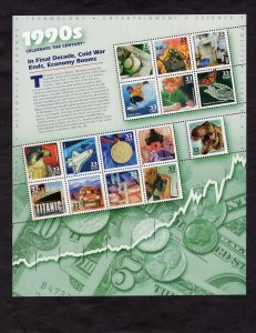 3191 Celebrate the Century 90's, MNH sheet/15