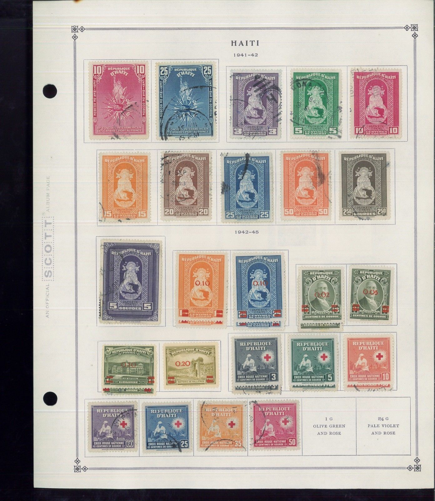 18811959 Haiti Mint & Used Postage Stamp Collection on Album Pages