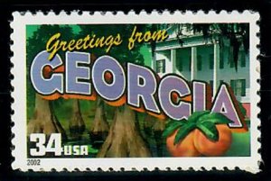 3570 Greetings from Georgia MNH single