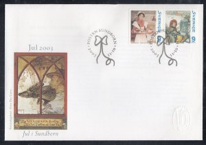 Sweden Scott 2471 FDC - 2003 Christmas Issues