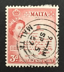 Malta 1956-7 #252, Used