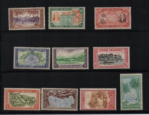 Cook Islands 1949 SG150-9 mounted mint set of 10 pictorial