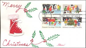 #2027-30 Christmas Scenes Ham FDC