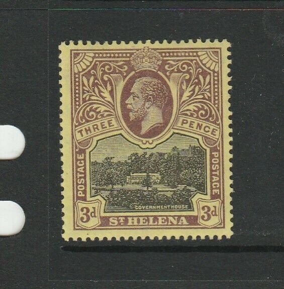 St Helena 1912/6 GV Defs 3d MM SG 77